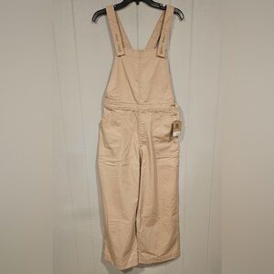 Patagonia Womens Overalls Stand Up Cropped Oar Tan Organic Cotton 75095SP24 Sz 6